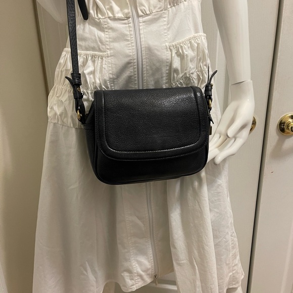 J.Crew crossbody leather bag navy blue good condition just the strap had damaged - Picture 3 of 16